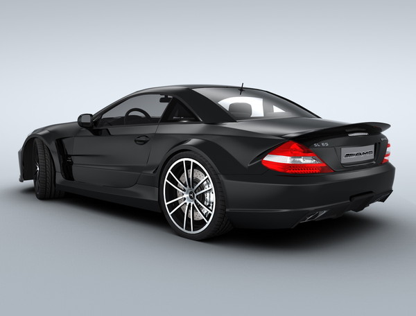 mercedes sl65 amg 3d model - Mercedes SL65 AMG Black Series by Swan3DStudios